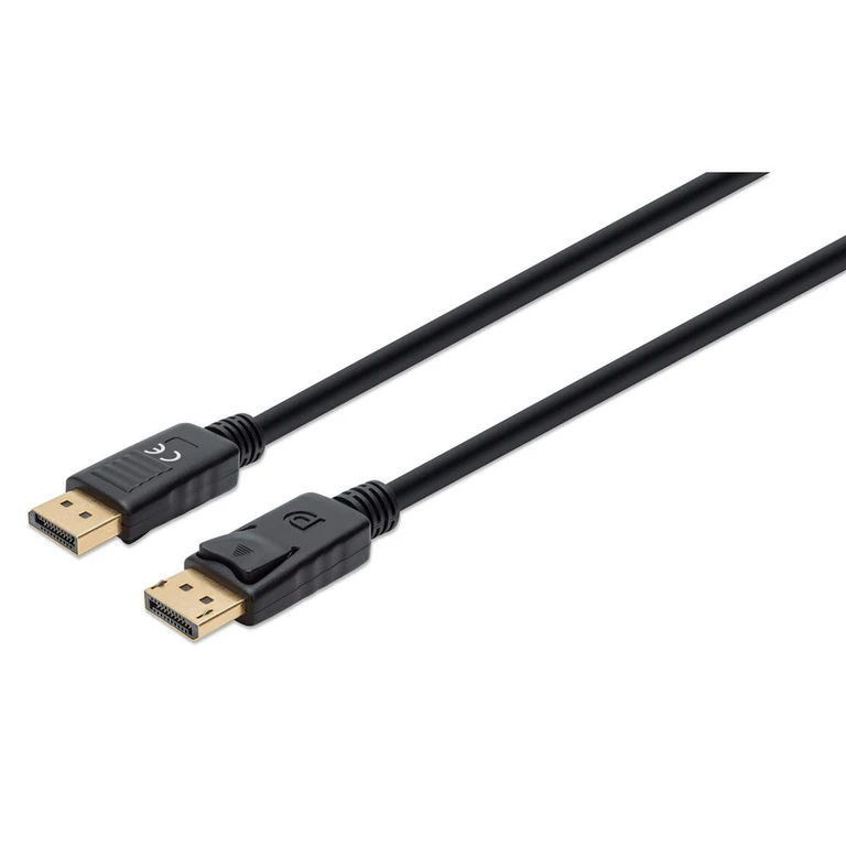 DisplayPort 1.4 Cable, 8K@60Hz, 3m, Suitable for ALL 8K, 4K & 1080p/HD uses - when upgrading now or have it ready for when you need it, 4K@144Hz, PVC Cable, With Latches, Fully Shielded, Black, Lifetime Warranty, Equivalent to DP14MM3M