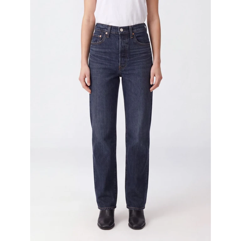 Ribcage High-Waisted Wide Leg Jeans in Recycled Denim (790780044)