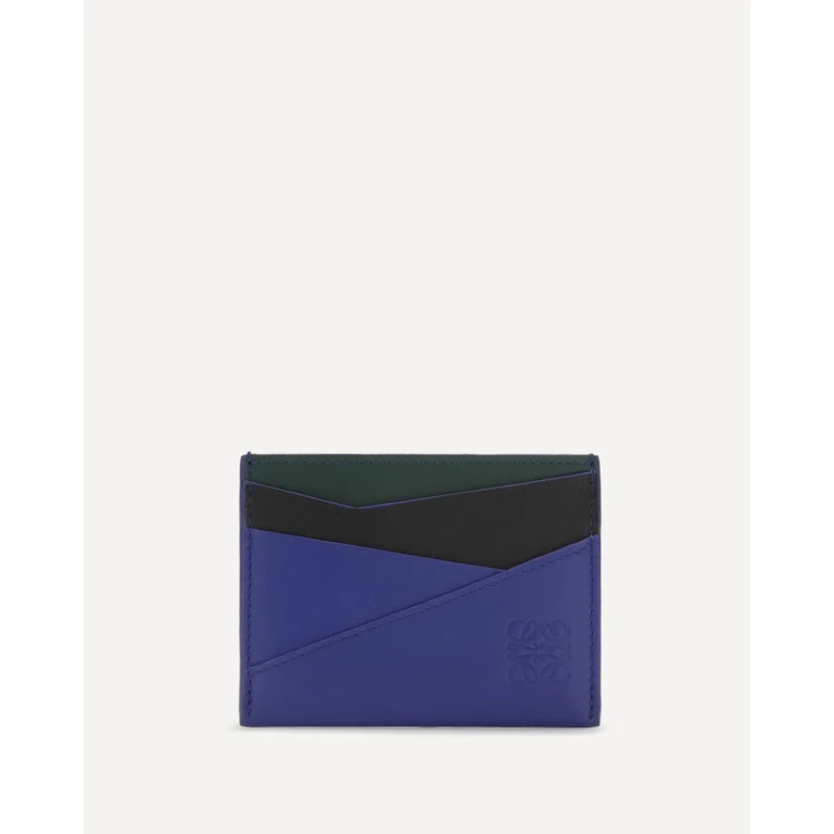 Puzzle calfskin Card Holder Male UNI