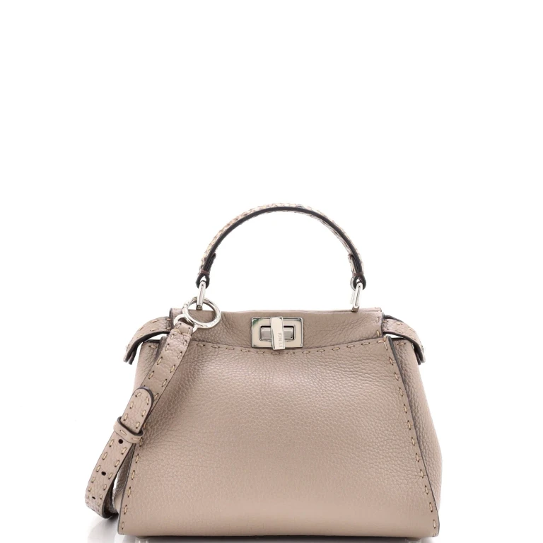 Selleria Peekaboo Bag Leather with Python Mini