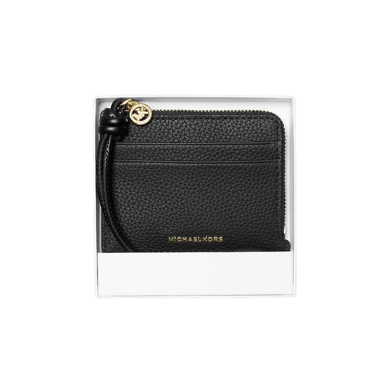 Women's wallet Michael Kors - sm card case wristlet - black