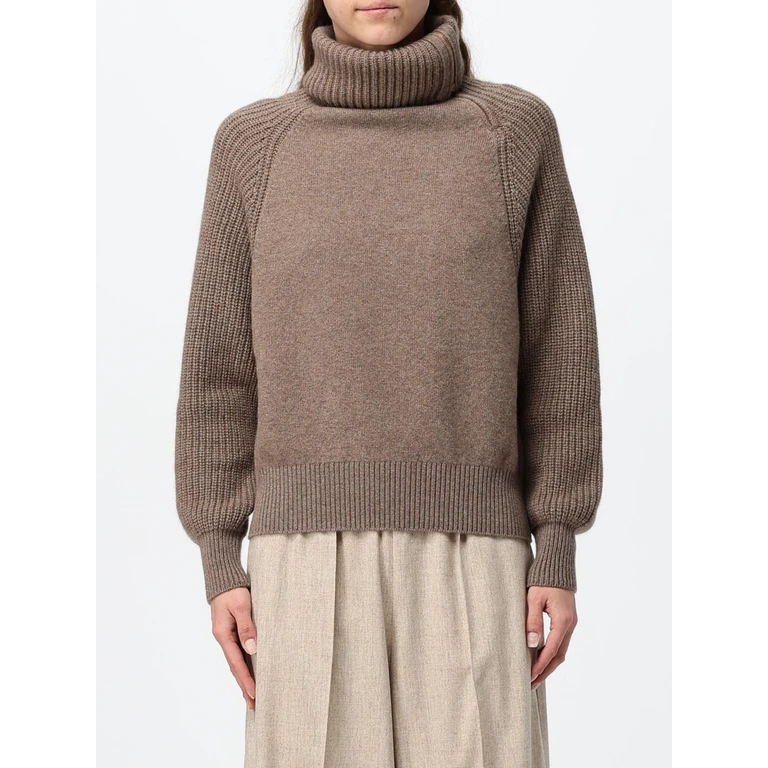 Long-Sleeved Dropped-Shoulder Turtleneck Jumper in Cashmere Blend (K2120581K080QN74)