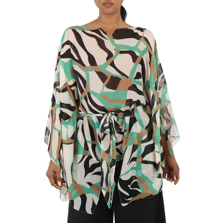 Ladies Green Agate / Black Macro Tiger Twiga Kaftan