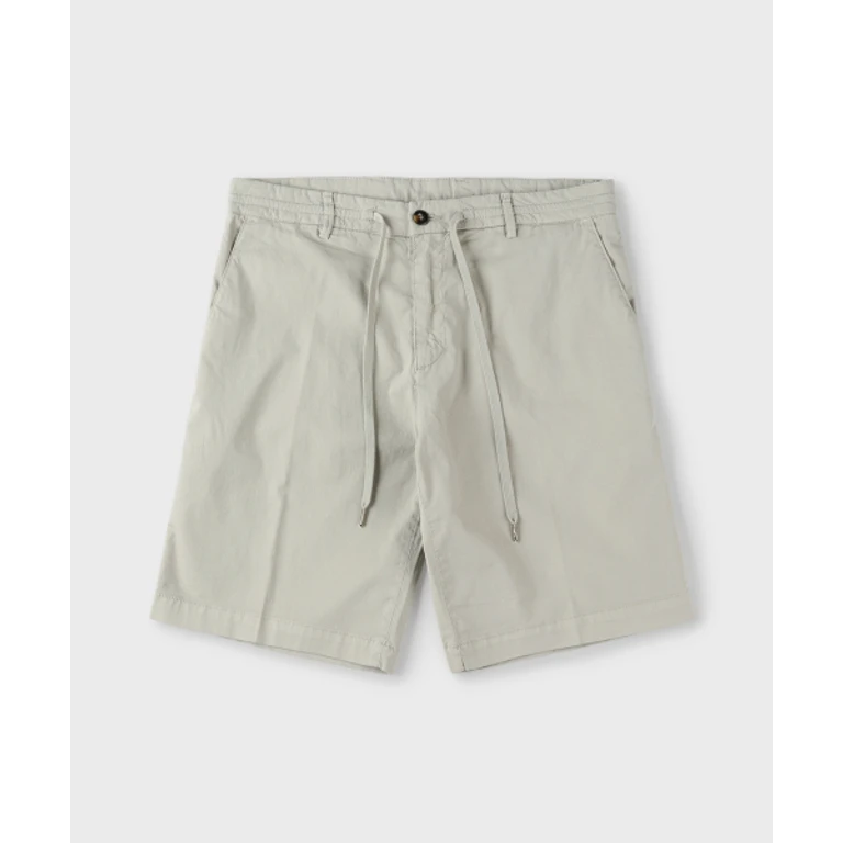 Gray Drawstring Bermuda Shorts