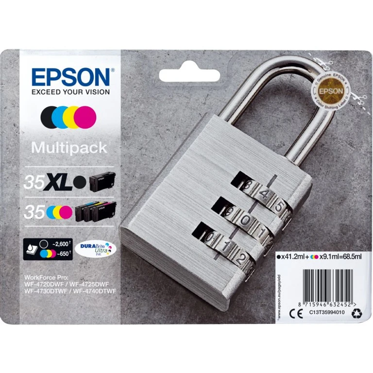 C13T35994010/35XL/35 Ink cartridge multi pack Bk.C.M.Y 41.2ml +