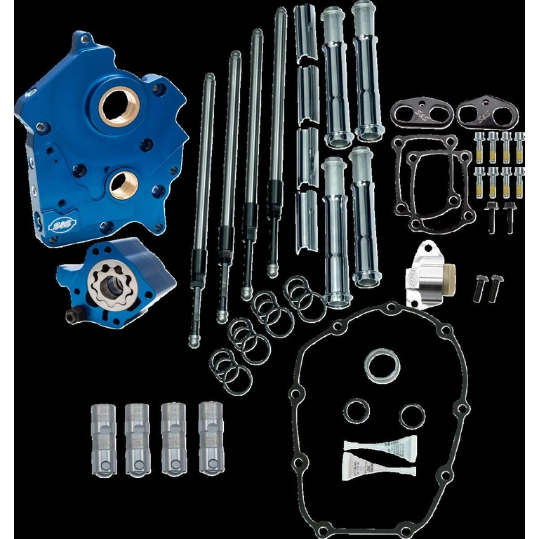 310-1263A - S&S Cycle Cam Chest Kit Without Cams For Chain Drive M8 For Harley Davidson FLDE 1750 2018-2020 - Chrome