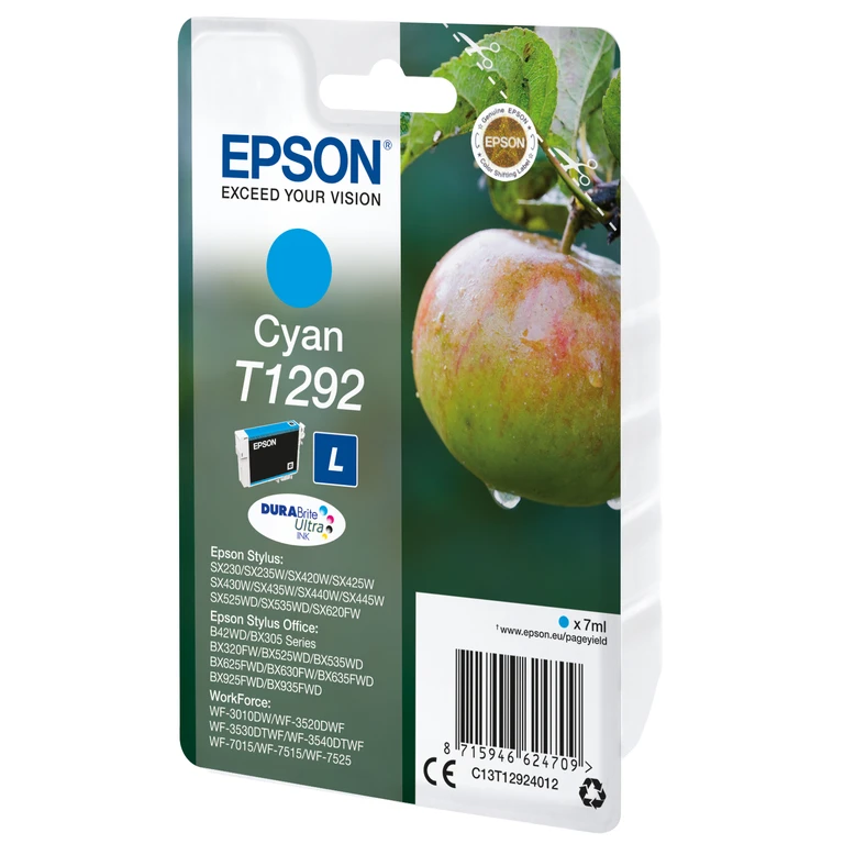 Epson C13T12924012/T1292 Ink cartridge cyan high-capacity. 460 pages I