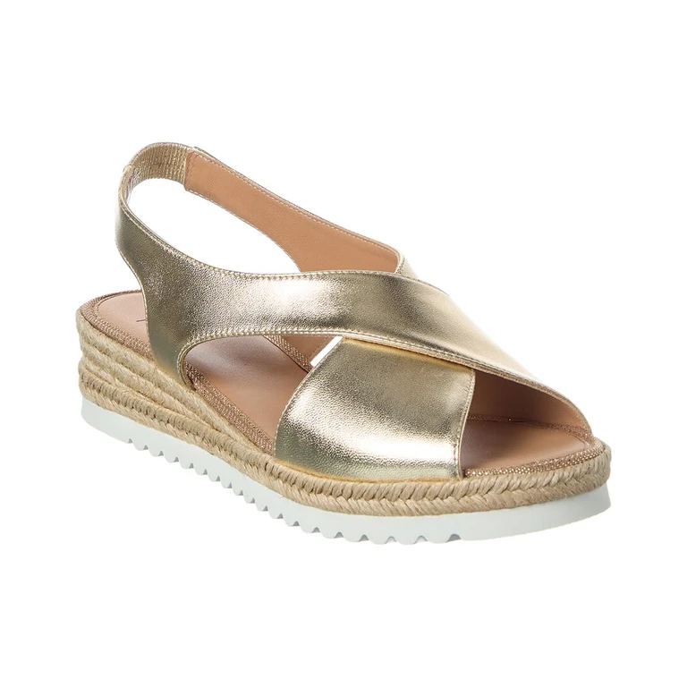 Adelina Waterproof Leather Espadrille Sandal