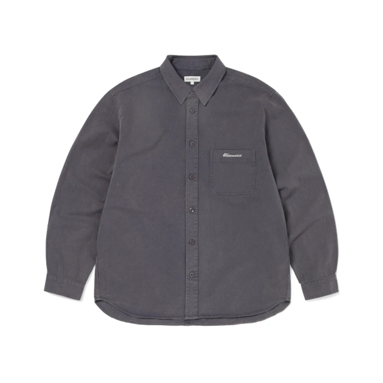 Washed Twill Shirt Navy