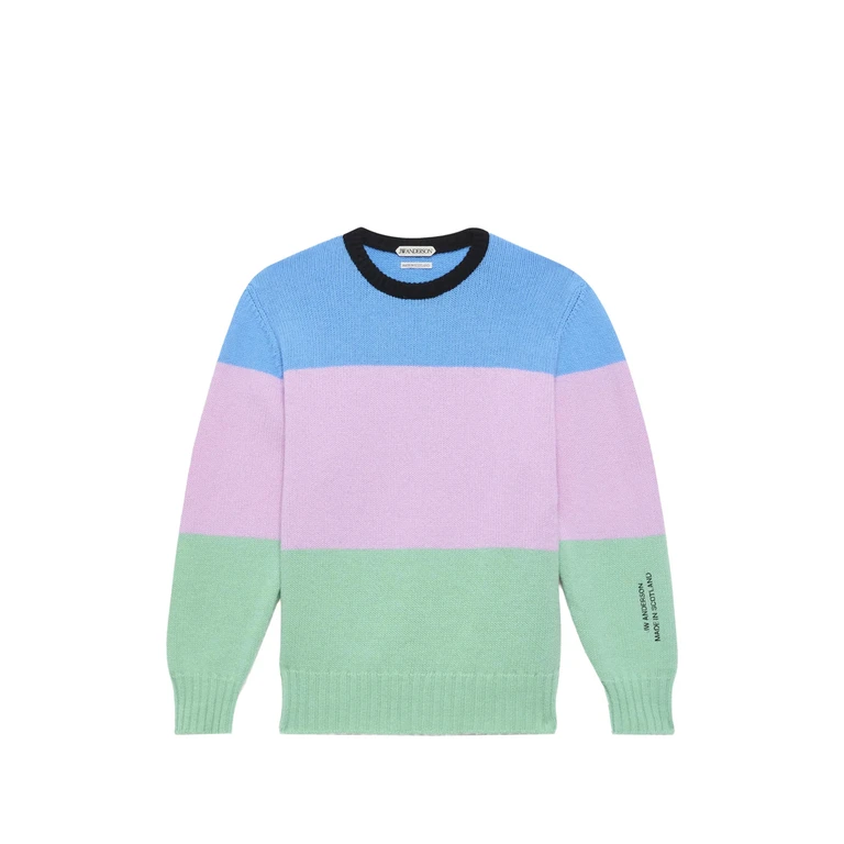 Jw Anderson Colour-block Wool Sweater
