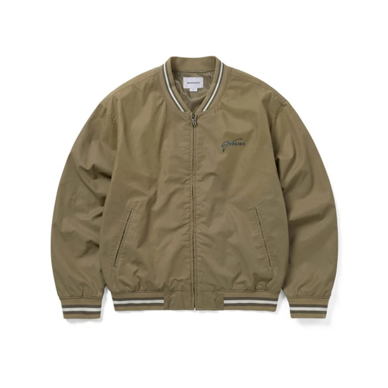 Faded Stadium Jacket Beige