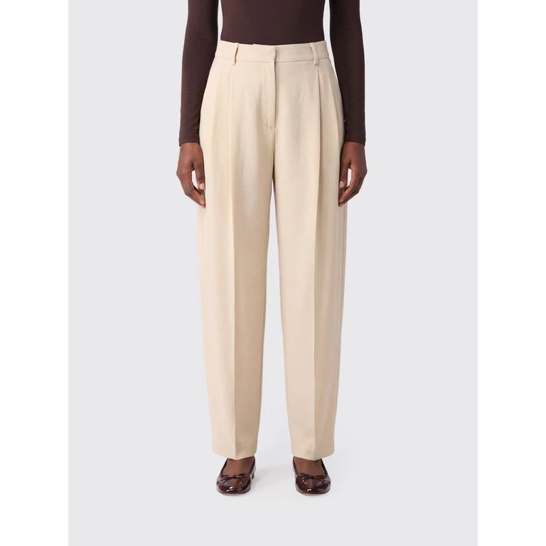 Tracy High-Waisted Wide-Leg Wool Trousers (T200471CTNP263MILK)