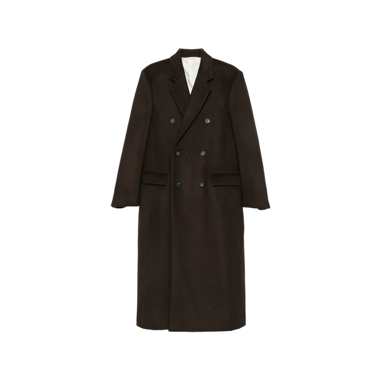 Double-breasted Pearl-detail Coat