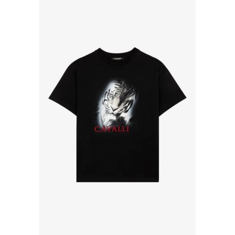 Tiger Graphic Print Cotton T-Shirt