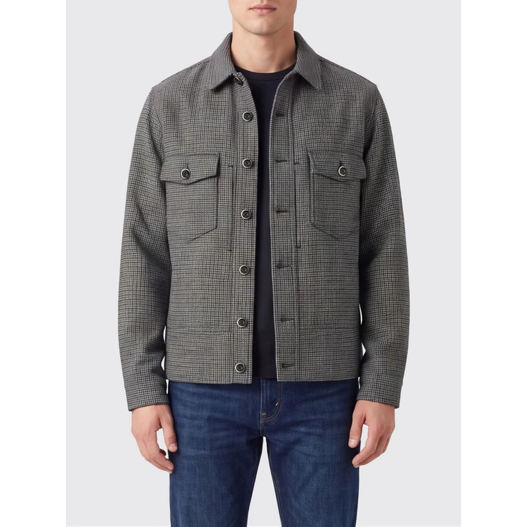 Jacket Men color Blue (9FW26RD56CHECKBLU)