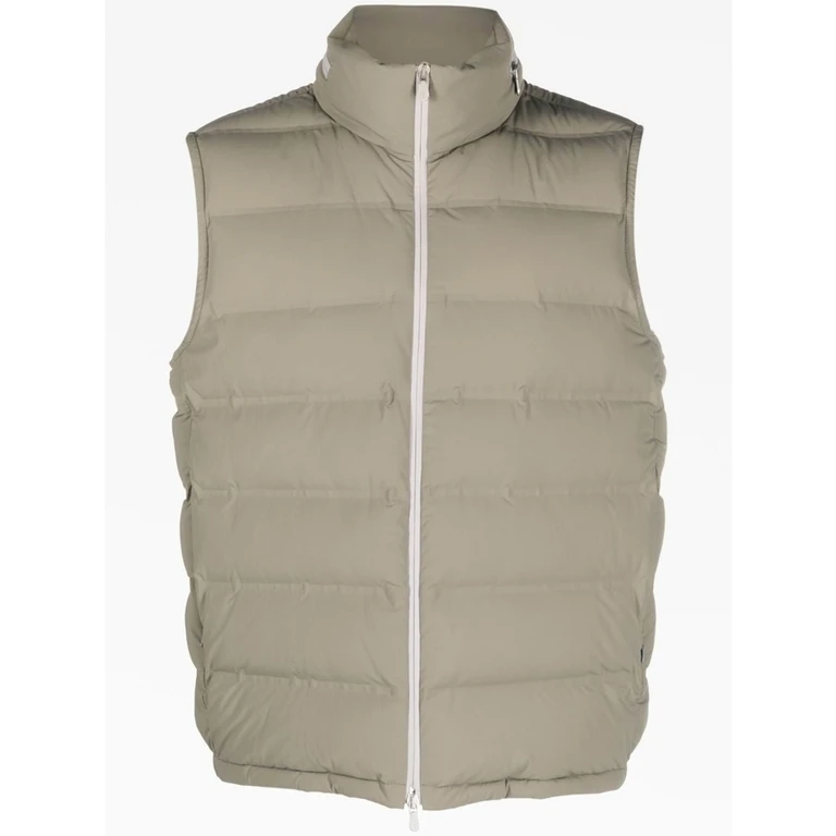 Men's Beige Quilted Puffer Vest