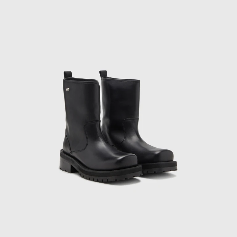 D-Texan - Leather Boots - Boots - Man - Black