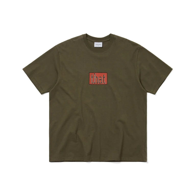 that Glitched Logo Tee Olive