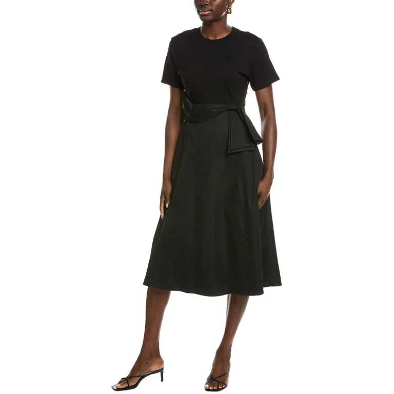 Half & Half Midi Dress