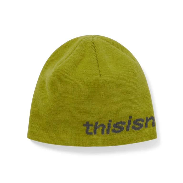 SP-Logo No Cuff Beanie Lime