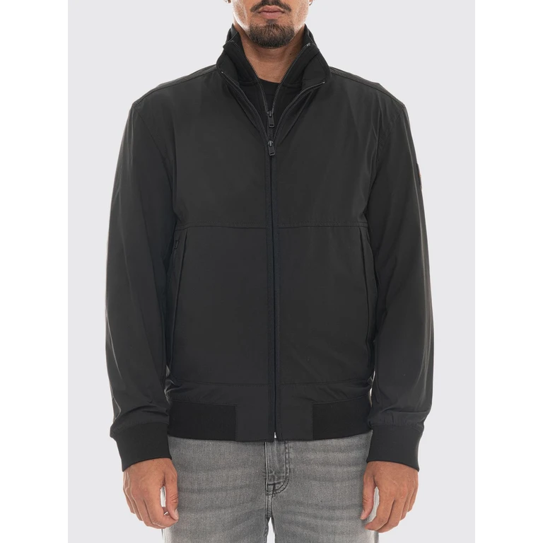 Water-Repellent Softshell Bomber Jacket with High Neck and Zip Closure (50560986001)