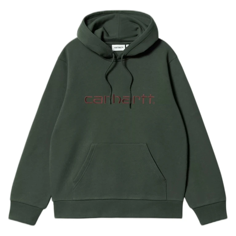 phenol Carhartt Wip hooded carhartt sweatshirt - dark scarab / palisander