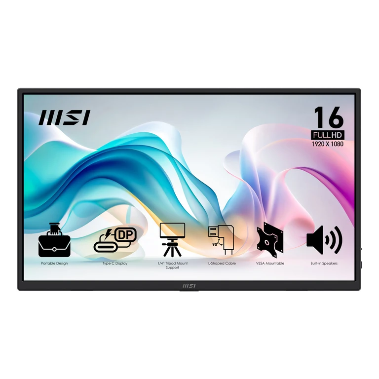 PRO MP165 E6 portable TV/monitor Portable monitor Black 39.6 cm (1