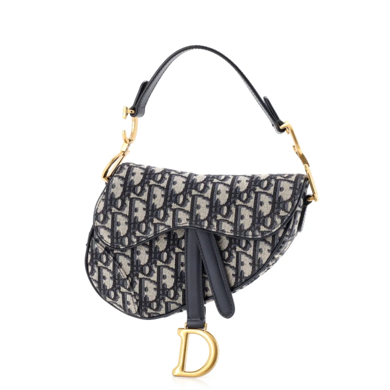 Saddle Handbag Oblique Canvas Mini