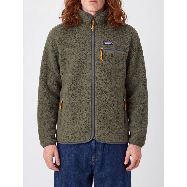 Ms Retro Fleece Jacket with High Collar and Embroidered Logo (22802BSNG)
