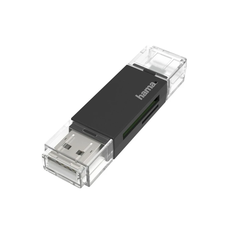 USB Card Reader, OTG, USB-A + Micro-USB, USB 2.0, SD/microSD
