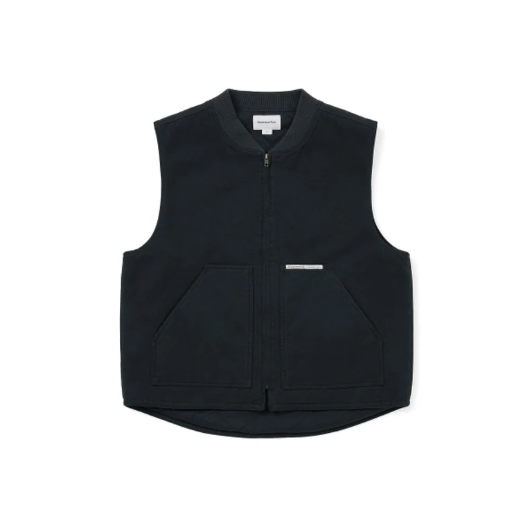 Washed Duck Vest Navy