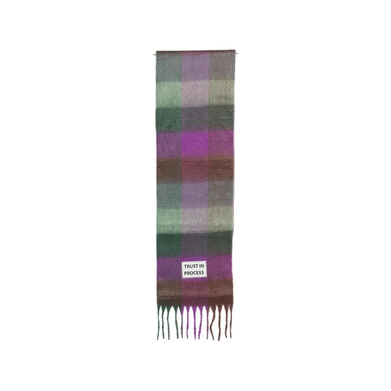 Fringed Scarf "Trust In Process"