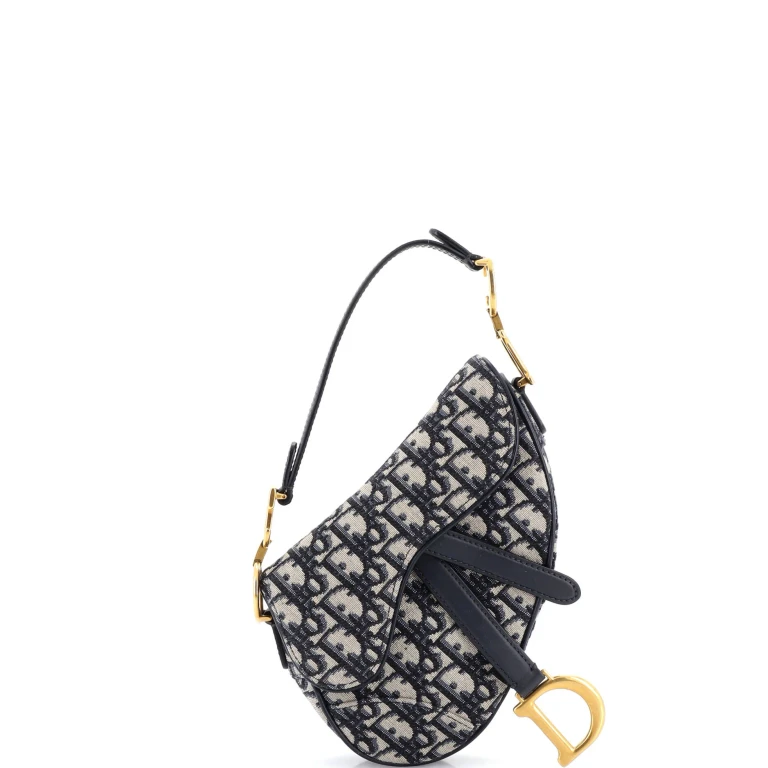 Saddle Handbag Oblique Canvas Mini