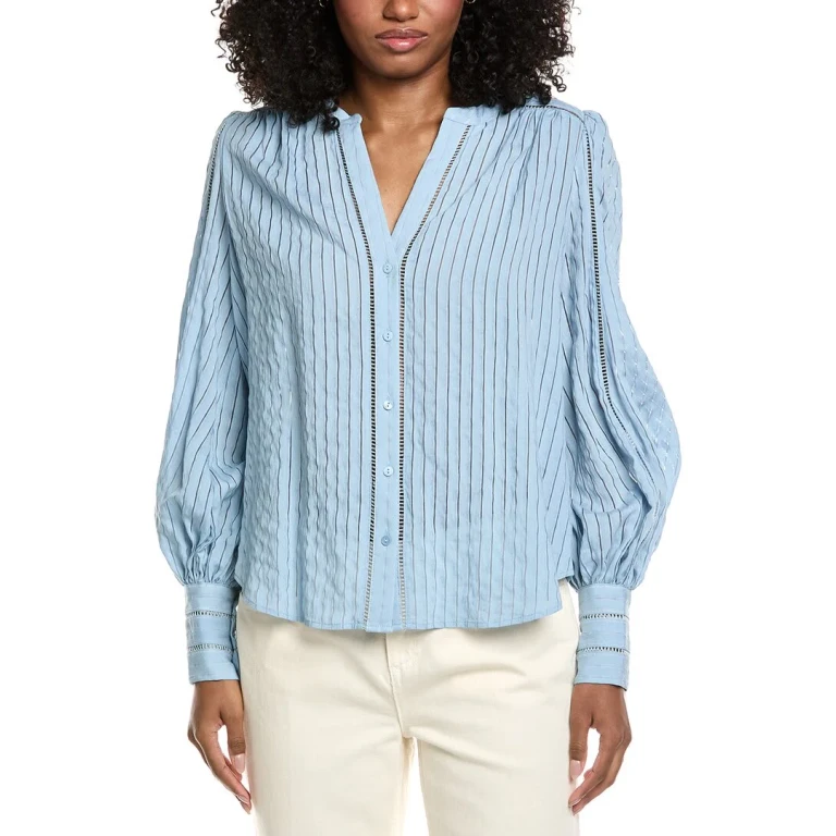 Kiera Ladder Trim Blouse