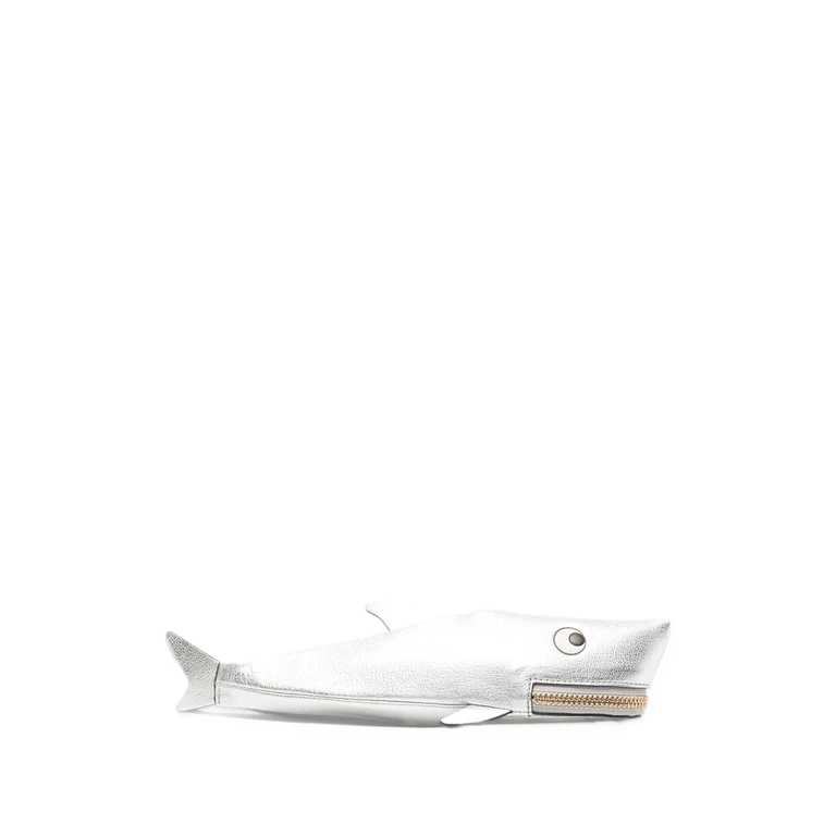 Shark-shape Leather Pencil Pouch