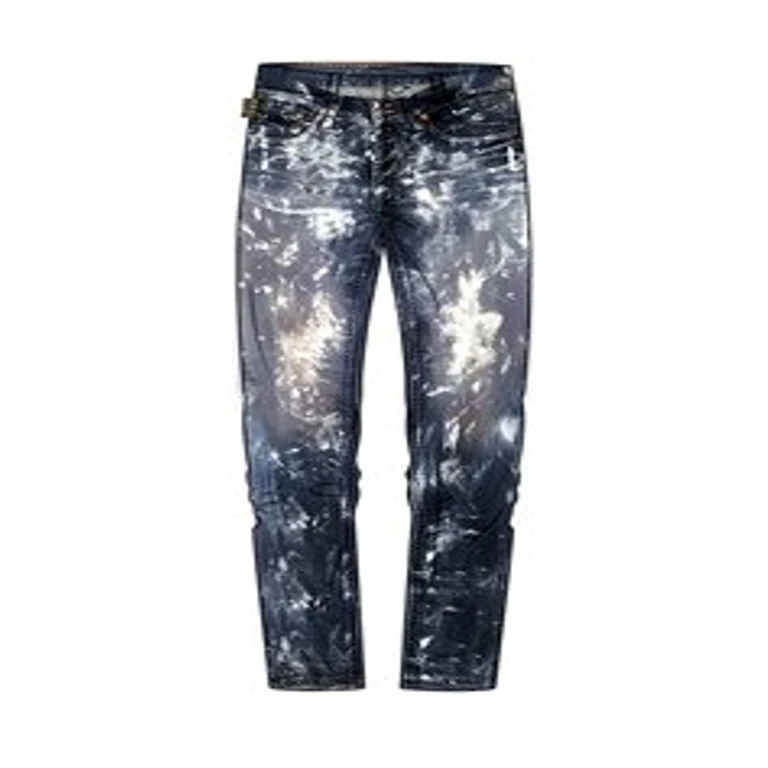 Splatter-Effect Denim Jeans
