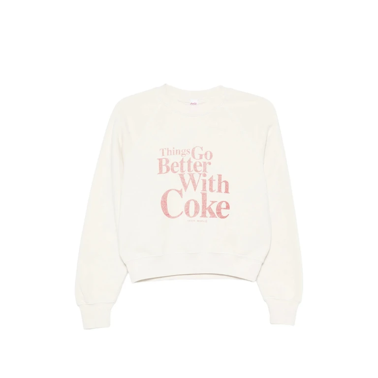 Graphic-print Raglan-sleeve Sweatshirt