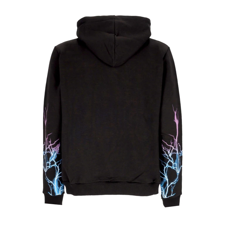 Lightweight Men's Hoodie Lightning Hoodie Black/blue/purple