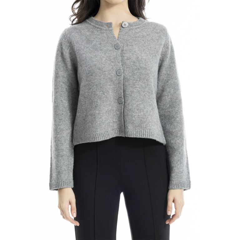 Cropped Button Front Cardigan