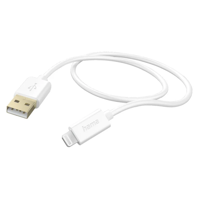 Charging Cable, USB-A - Lightning, 1.5 m, White