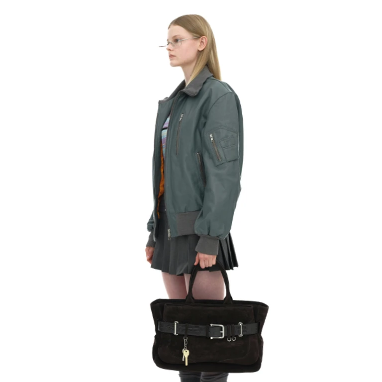 TOTE BROCLE [SUEDE MOCHA COMBI]