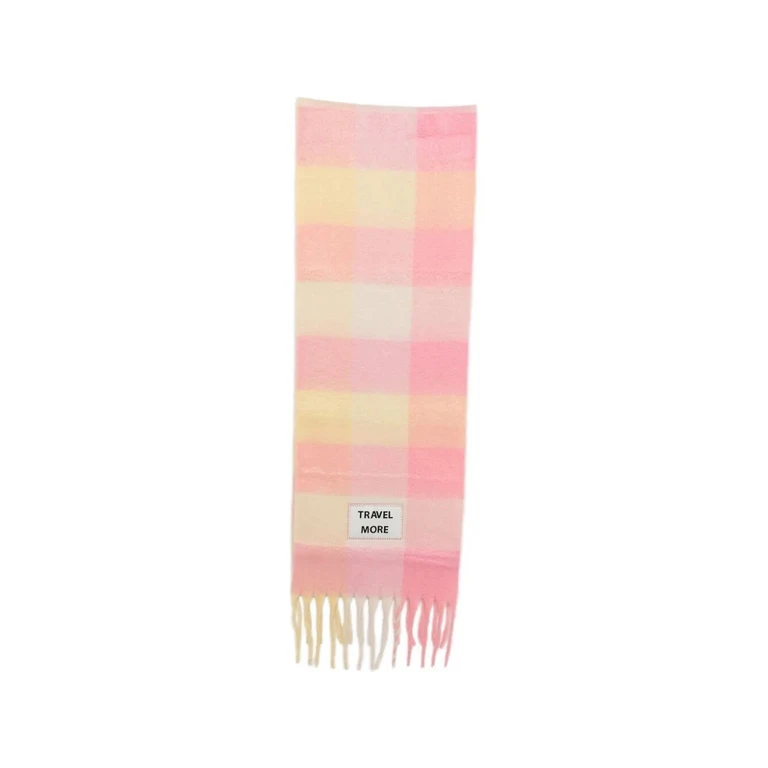 Scarf Plaid "Travel More"