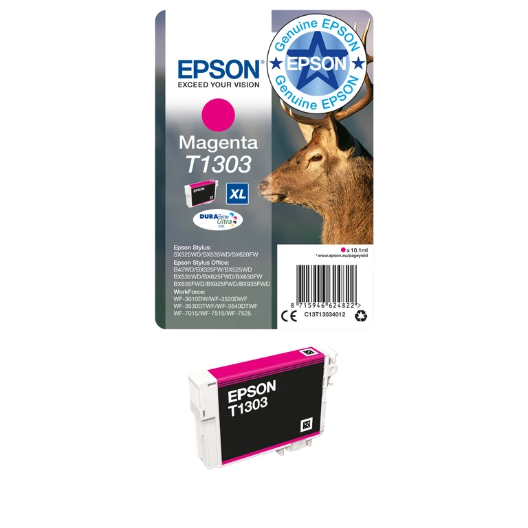 C13T13034012/T1303 Ink cartridge magenta XL. 600 pages 10.1ml fo
