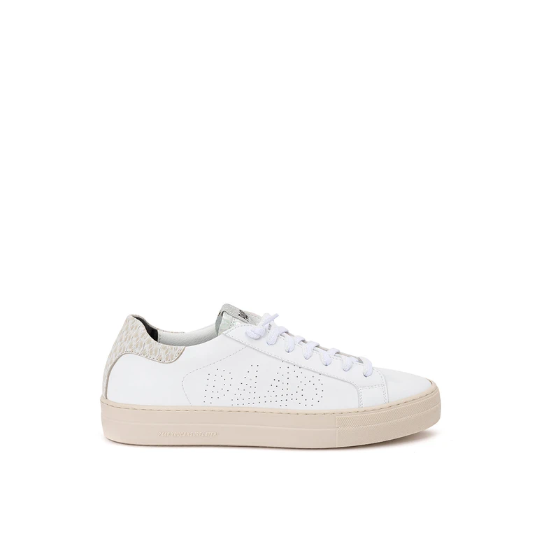 Thea Piton sneakers in white leather P448.