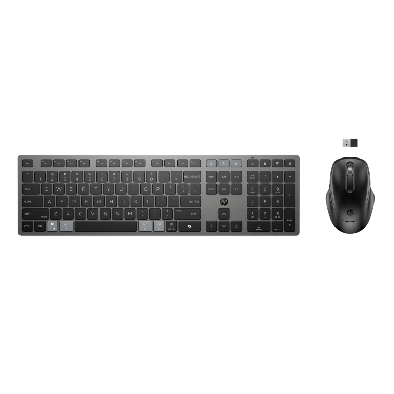 725 Multi-Device Rechargeable Wireless Keyboard and Mouse Combo