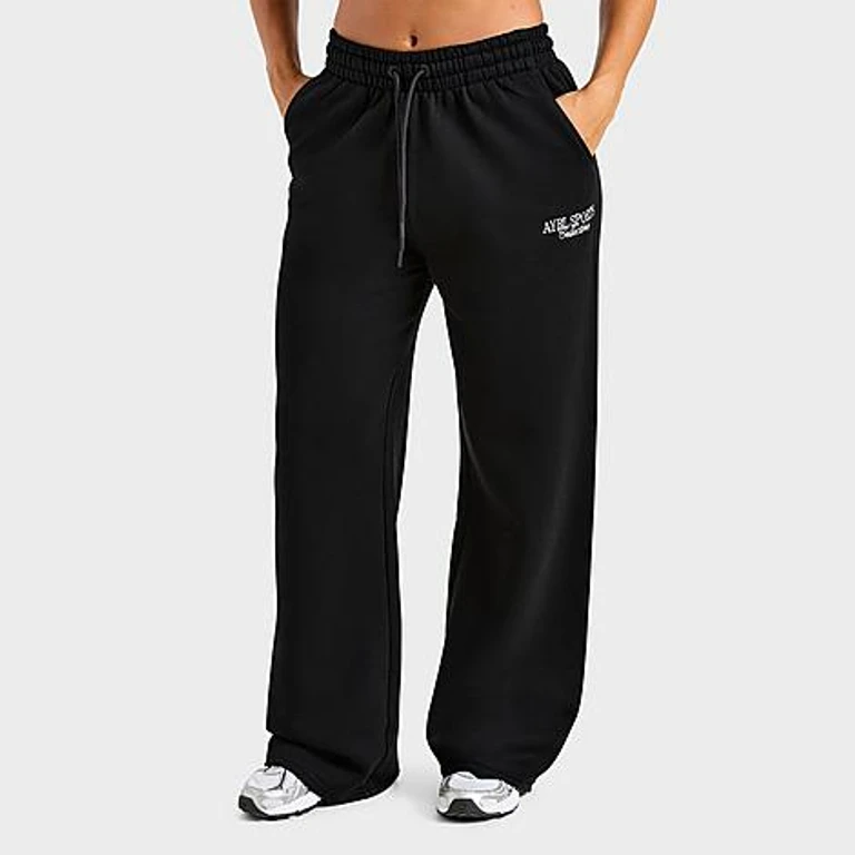 Sports Collective Oversized Straight-Leg Jogger Pants in zwart