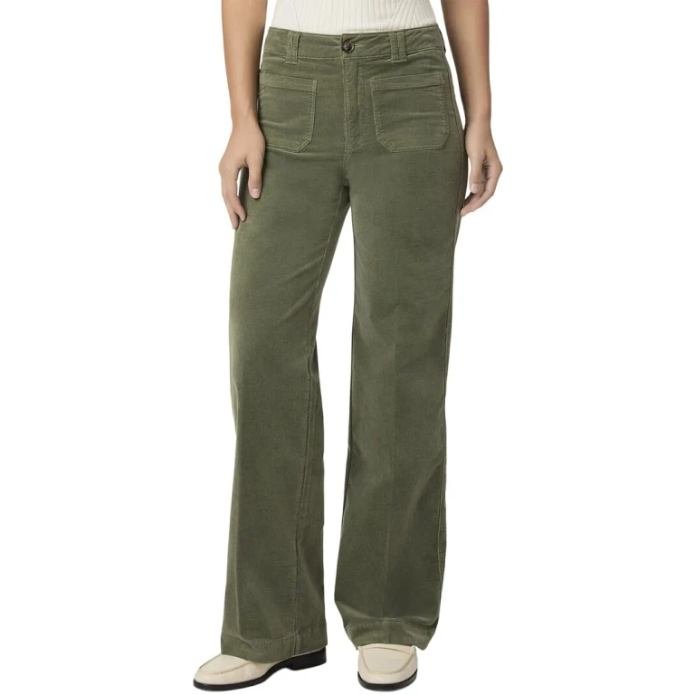 Sasha Aloe High Rise Column Straight Leg Jean