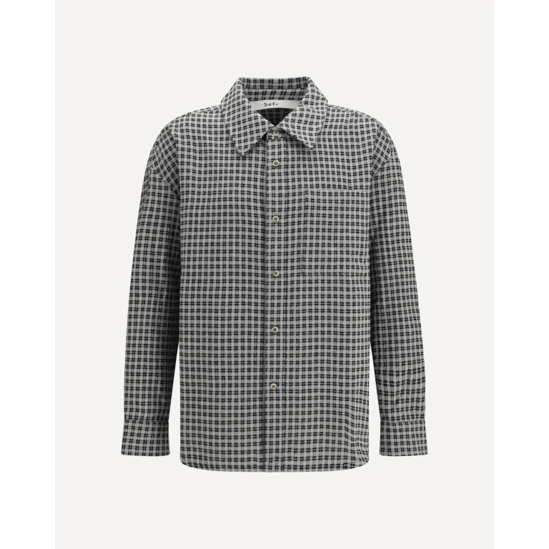 Button-Up Flannel Shirt Male S