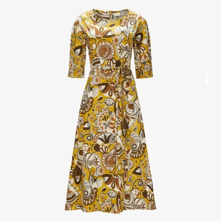 Rossana Patterned Midi Dress