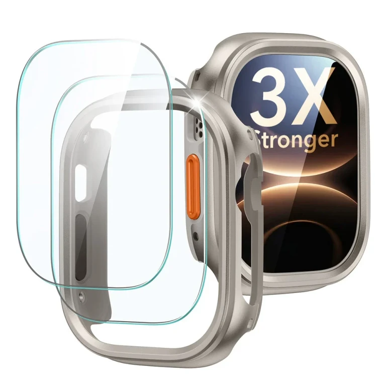 Apple Watch Ultra 3 Armorite® Pro Protection Set - Titanium - Titanium